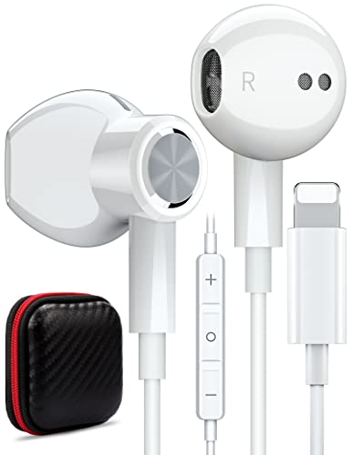 Amazon.co.jp: MFi認証済 iPhone 用 イヤホン 有線 マイク付き